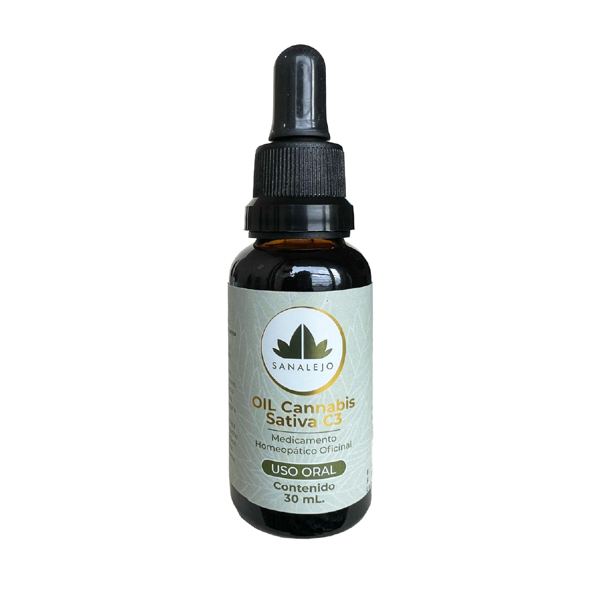 Aceite de CBD 3% homeopático Sanalejo (Uso Oral) 30ml