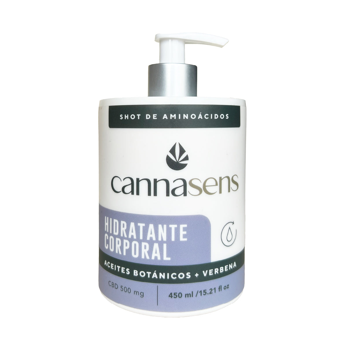 Crema hidratante corporal CBD Cannasens 450ml