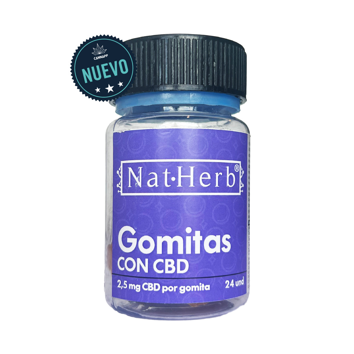 Gomitas Homeopáticas con CBD Nat-Herb - 24und.