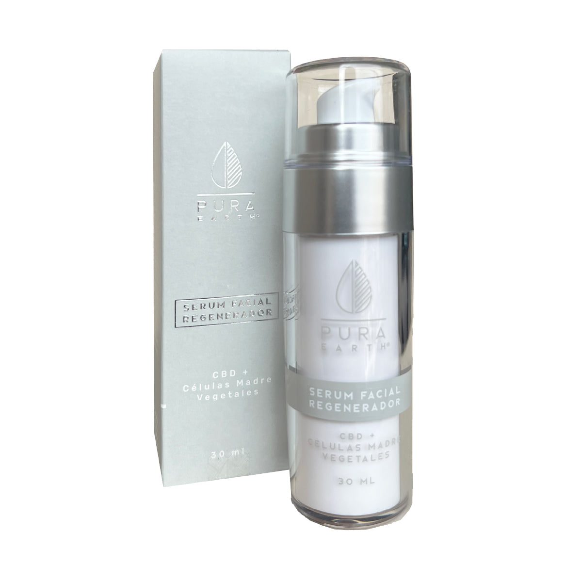 Serum facial regenerador CBD+Células madre Pura Earth 30ml