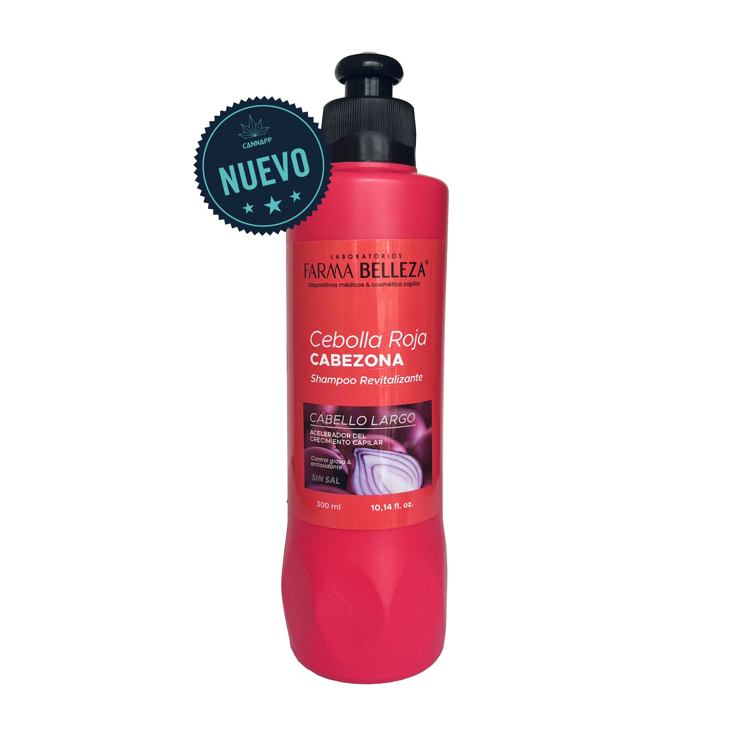 Shampoo Cebolla Roja Cabezona y Aceite de Cannabis - 300ml