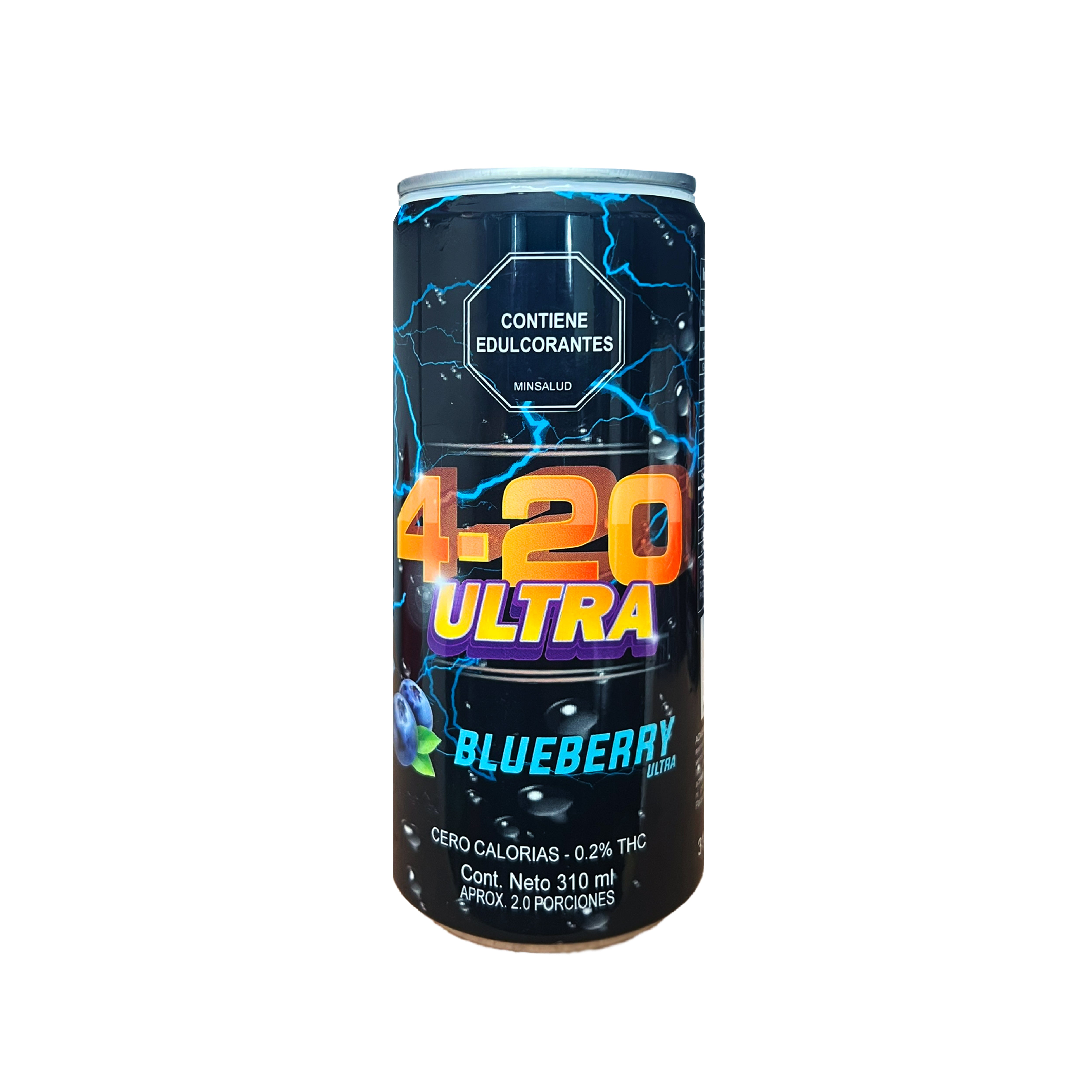 Soda 4-20 ULTRA Blueberry con THC al 0,2% - 310 ml