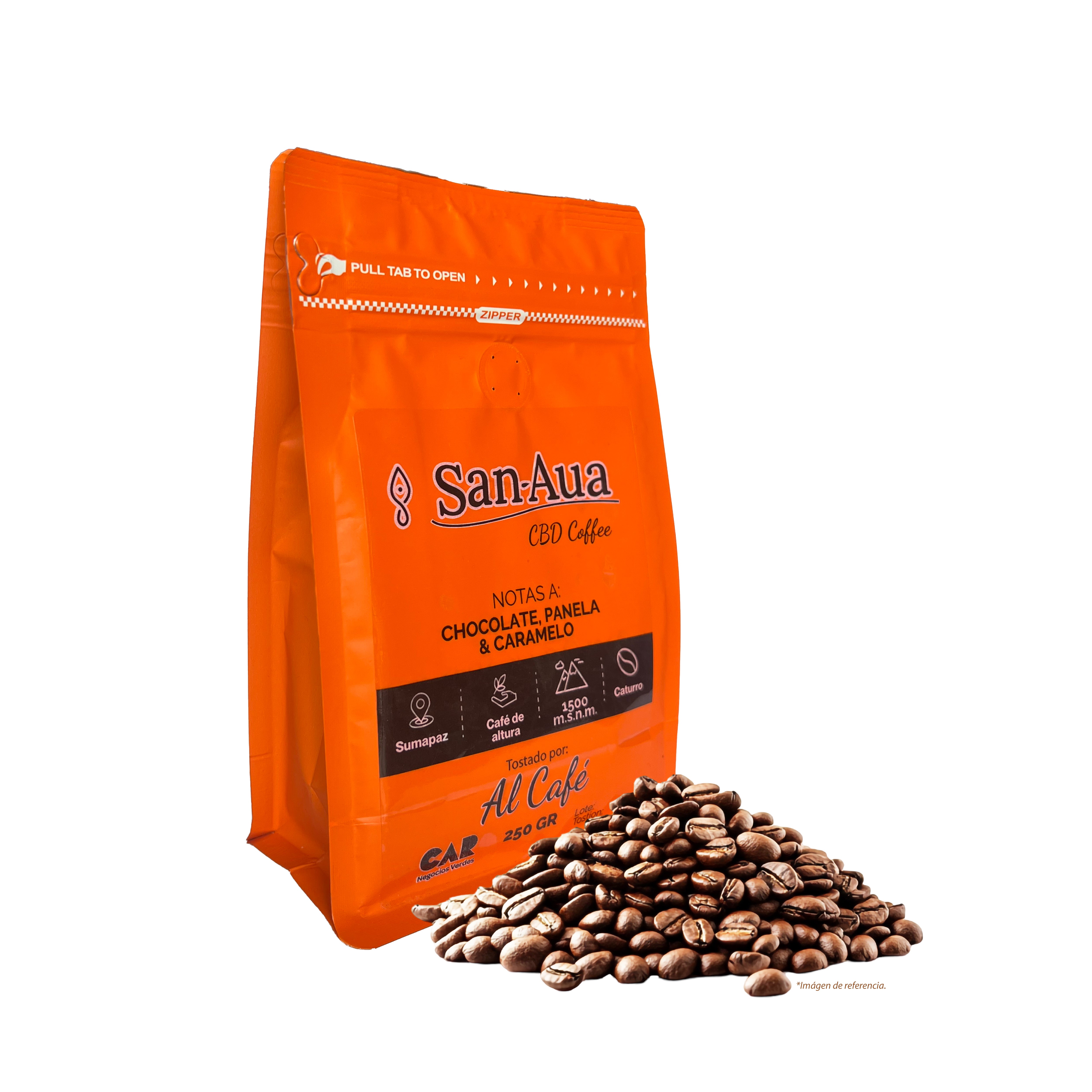 Café San-Aua con CBD - En Grano 250gr - 15% DE DESCUENTO